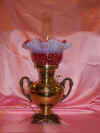 ca. 1800s Antique Sugar Bowl Lamp with Duplex Burner.  $199.95.  Plus Shade of your choice and chimney.  CP00x38