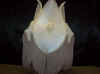 Hand Sewn & Pleated Pure Silk Chiffon with lace, braids, fringe and hand made rosettes.JPG (1082336 bytes)